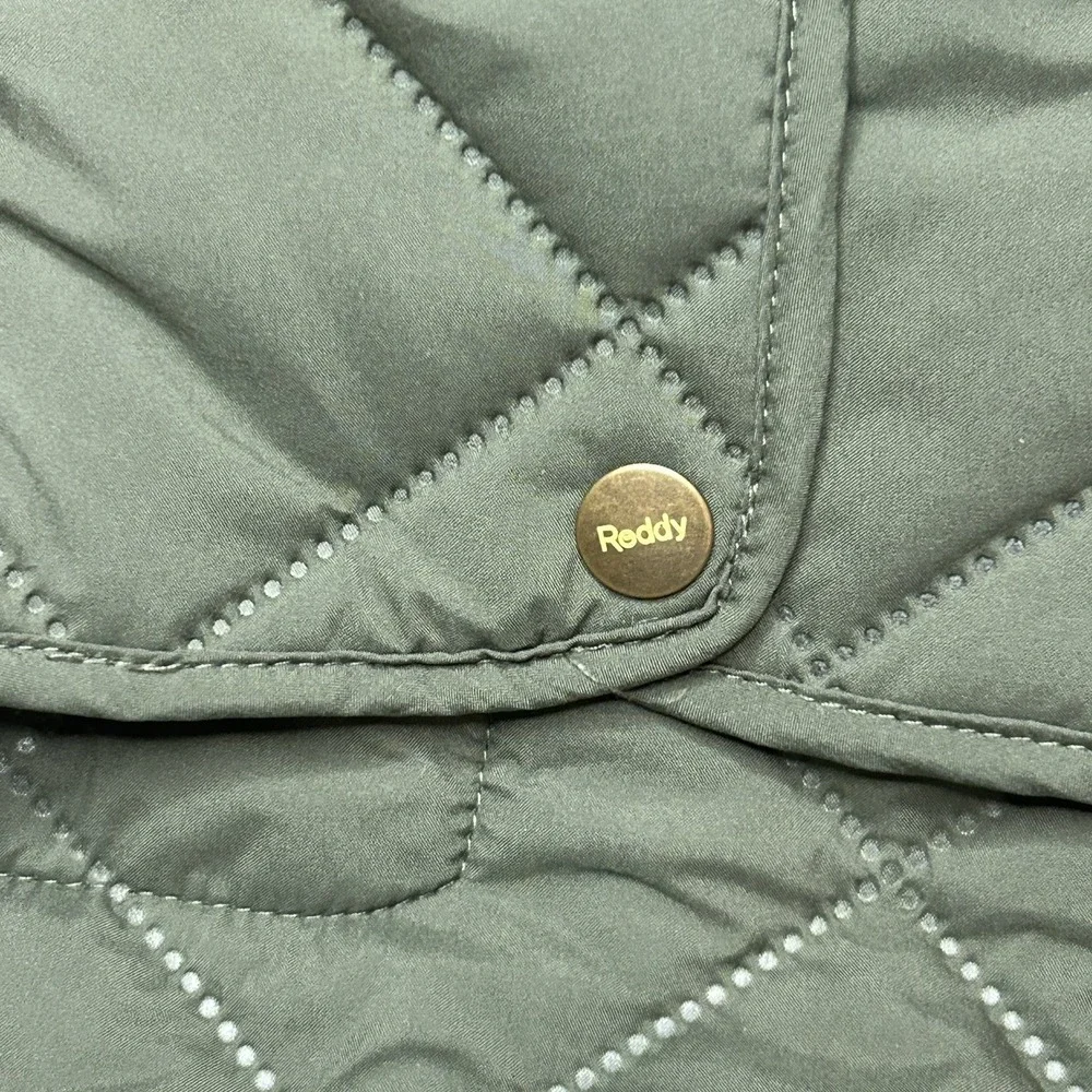 REDDY Olive Green Quilted Dog Vest Medium New